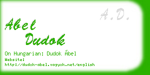 abel dudok business card